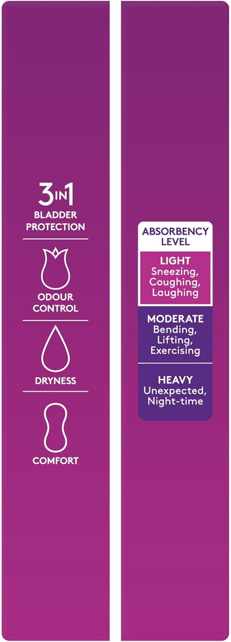 Poise Liners for Bladder Leaks, Regular (52 Count) image number 1