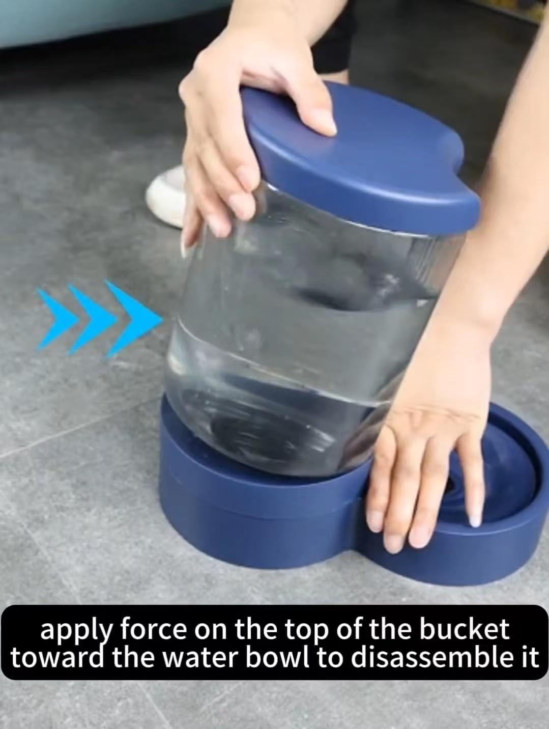 4L Pet Water Dispenser and 2.2KG Food Feeder - Large Capacity Automatic Gravity Feeder for Cats and Dogs - Transparent Slow Drinking Unplugged (White) image number 1