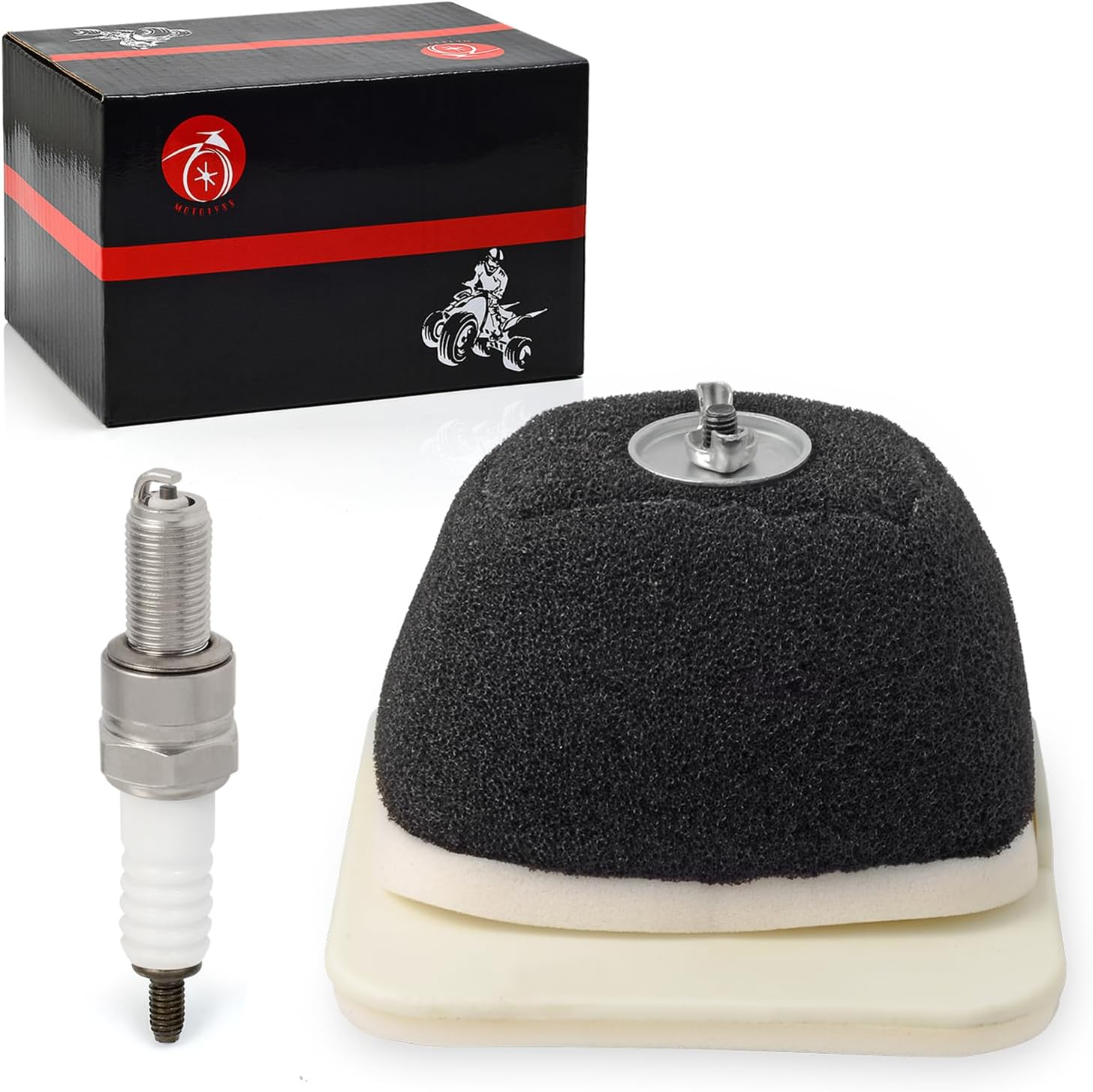 Air Filter Element Assembly & Spark Plug for YAMAHA TTR125 TTR-125 E L LE 2000-2024 5HP-14450-00-00 image number 4