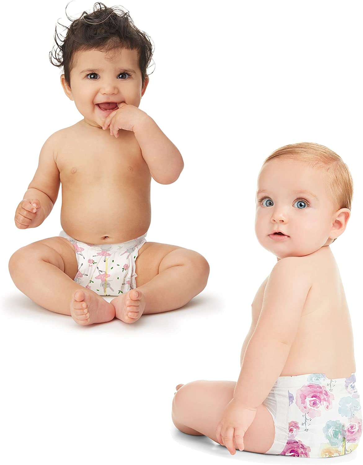 The Honest Company, Club Box, Clean Conscious Diapers, Rose Blossom + Tutu Cute, Size 0 Newborn, 76 Count image number 4