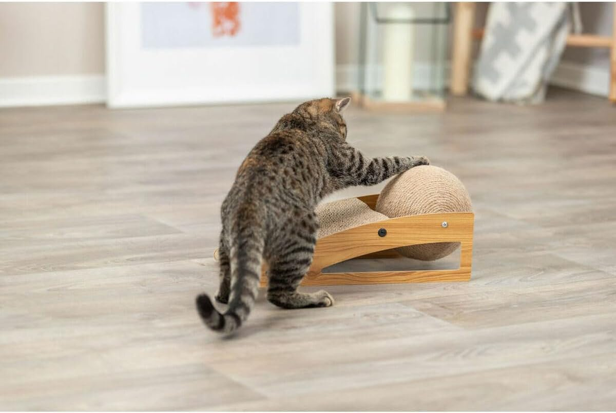 Cat Scratcher Trixie Jute Wood Cardboard 40 &times; 17 &times; 20 Cm - Brand: Trixie - EAN: 4011905480237 image number 4