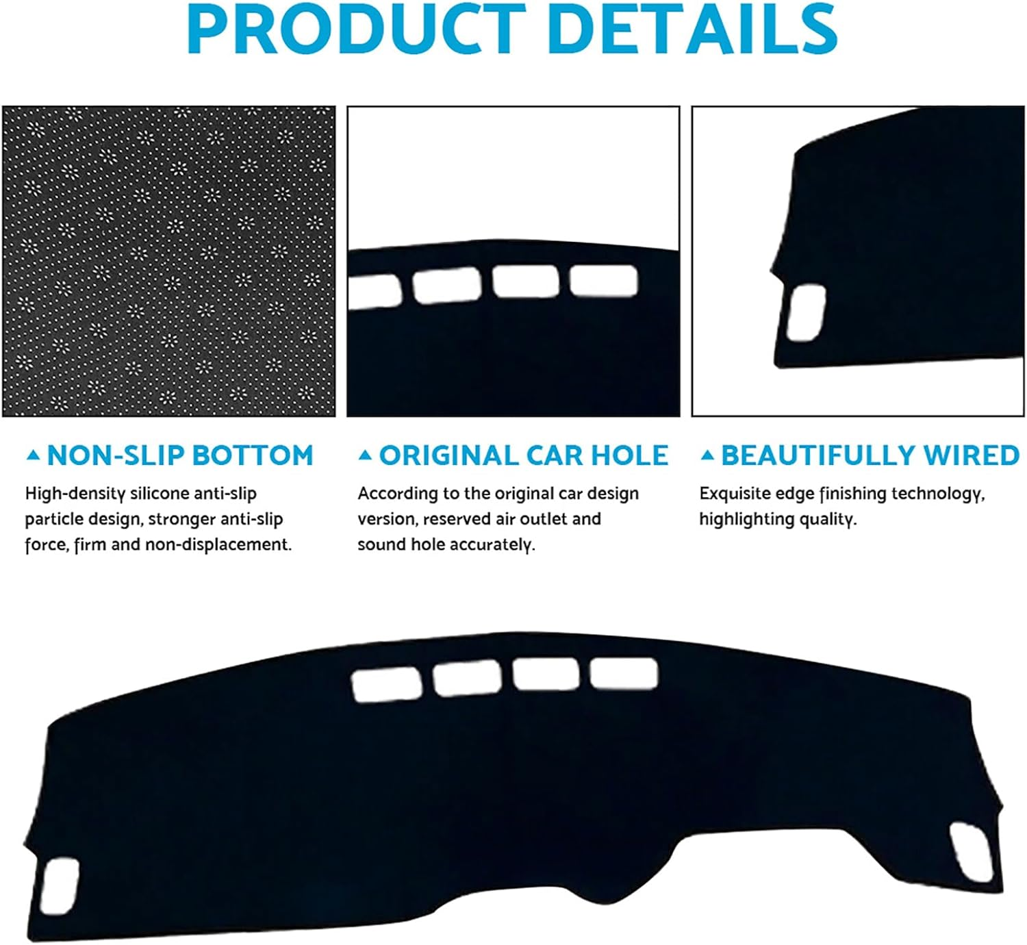 MAX COOL Non-Slip Dash Mat Suitable for Haval H6 LUX & Premium No Heads up Display 6/2021-2022