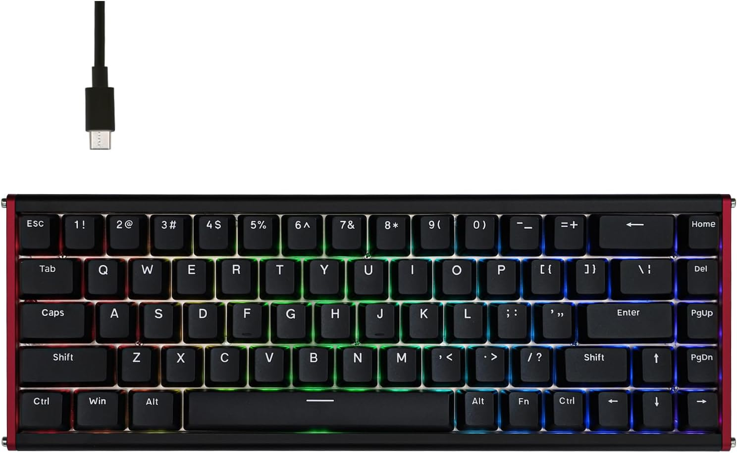 Mechlands AJAZZ ALUX68 HE Aluminum Rapid Trigger Gaming Keyboard with Magnetic Switch, Wired Hall Effect Keyboard with 8K Polling Rate, 0.125Ms Latency, RGB Backlight (White, ALUX68 Plus)