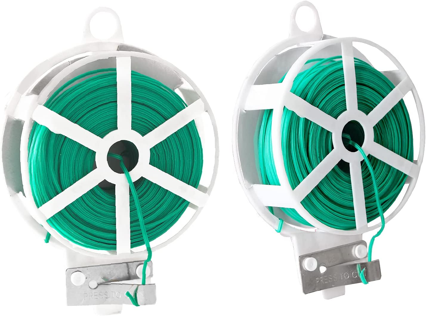 2PCS 2Mm*100M Garden Wire Set Soft Garden Ties Plant Twist Wires for Gardening Climbing Plants, Vines, Shrubs and Flowers (GREEN) image number 2