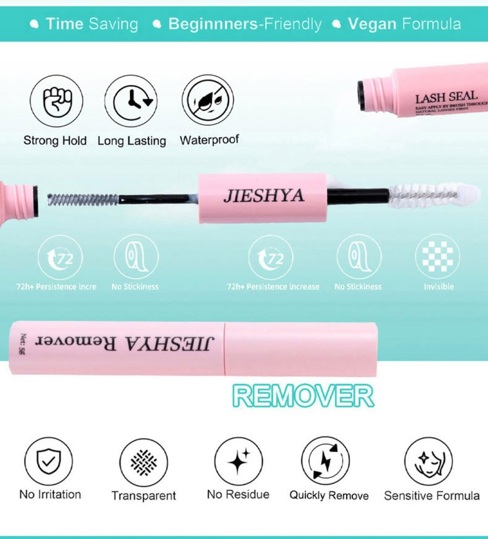 YHIXYUNAZ Natural Lash Clusters Kit Reusable DIY Eyelash Extensions, 30D/40D/60D/80D Fluffy Volume Clusters for Beginners, Cruelty-Free & Hypoallergenic