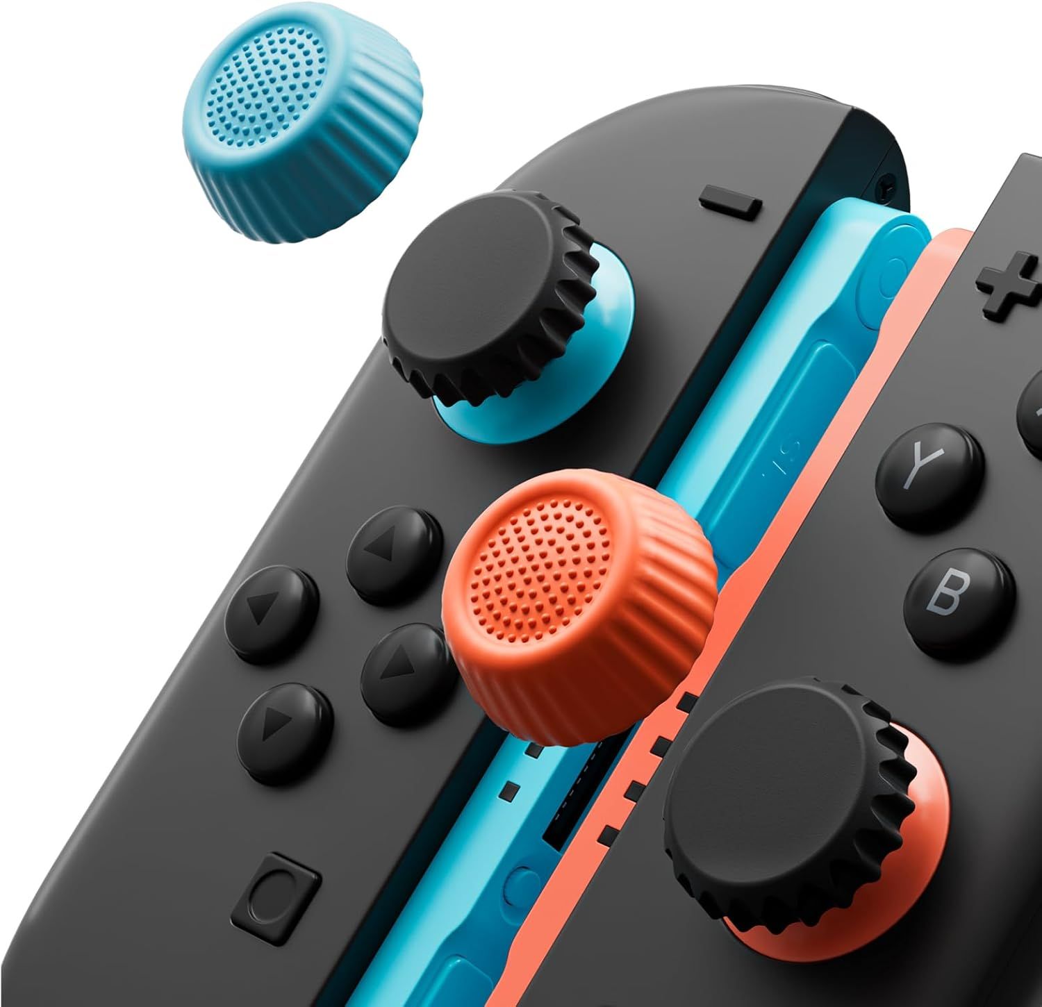 COOWPS Switch 2 Thumb Grips for Nintendo Switch 2 (2025) and Pro Controller, Anti-Slip Silicone Joystick Cover, Comfort Ergonomic Design Thumb Grip Caps for Switch 2