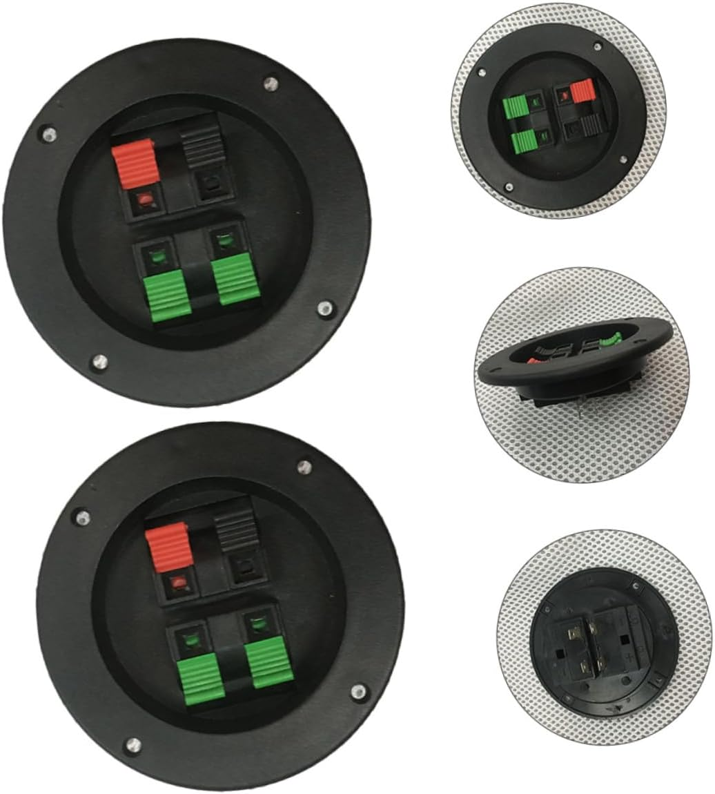 TEMPNAP 2Pcs 4-Way Loudspeaker Terminal Connector Binding Post Speaker Wire Accessory for DIY Home Audio Sound Equipment Installation image number 3
