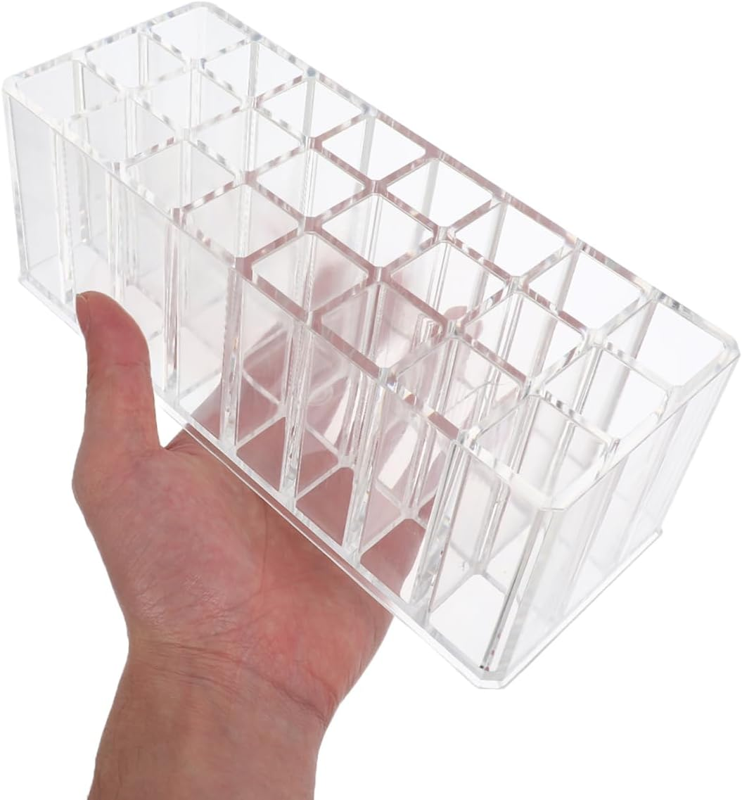 ULTECHNOVO Lipstick Organizer - Grids Lipsticks Holder - Clear Acrylic Lipgloss Organizer and Storage Display Case for Lip Gloss image number 3