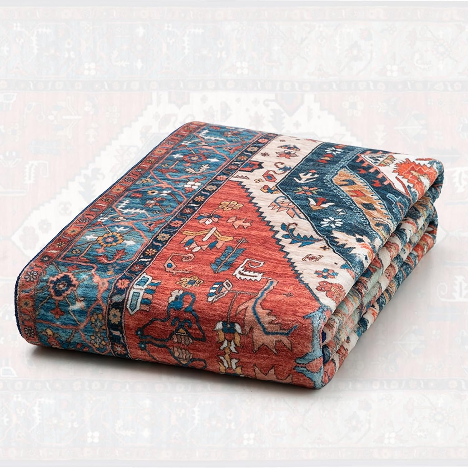 Boho Runner Rugs for Hallway 2X3 Extra Long Washable Non-Slip Hallway Runner Rug Low-Pile Stair Kitchen Runner Oriental Throw Carpet Runner for Entrance Bathroom Living Room Rug Foyer image number 2