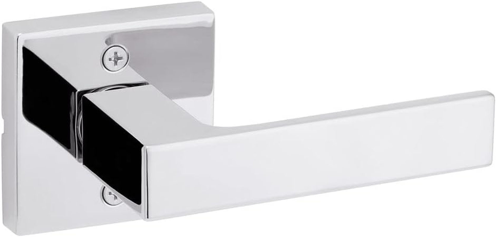 Kwikset Singapore Entry Door Handle with Lock and Key, Secure Keyed Reversible Lever Exterior, for Front Entrance and Bedrooms, Satin Nickel, Pick Resistant Smartkey Rekey Security and Microban