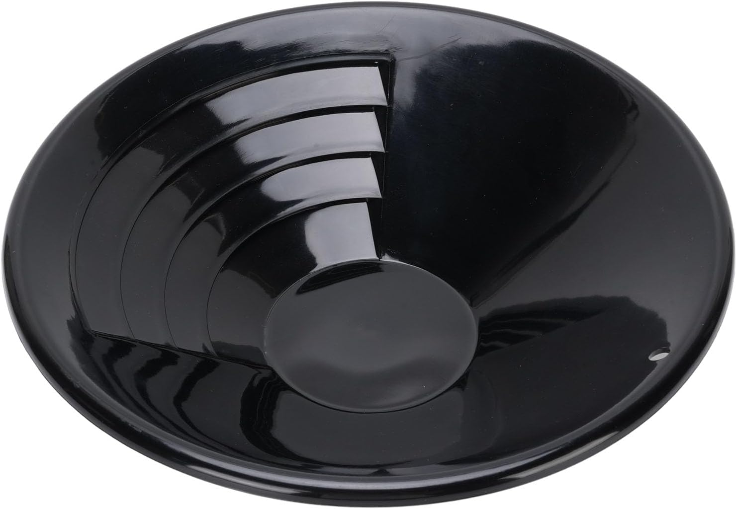 10 Inch Gold Panning Pan, Black Gold Pans for Easier Mining and Prospecting, ABS Lightweight Outdoor Gold Prospecting Collection Tool for Beginners and Experiments image number 4
