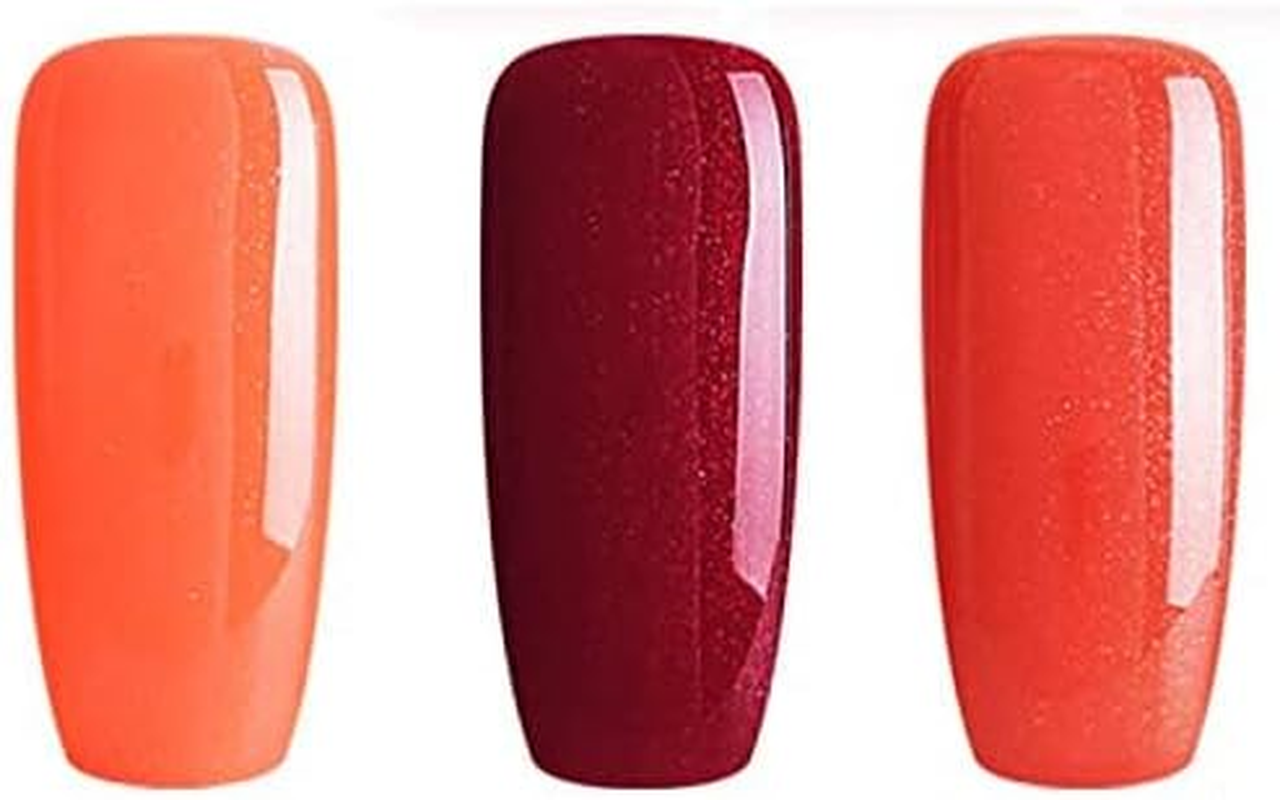 Bluesky Gel Nail Polish Set 3 X 5 Ml, Red/Orange - Pink/Purple image number 5