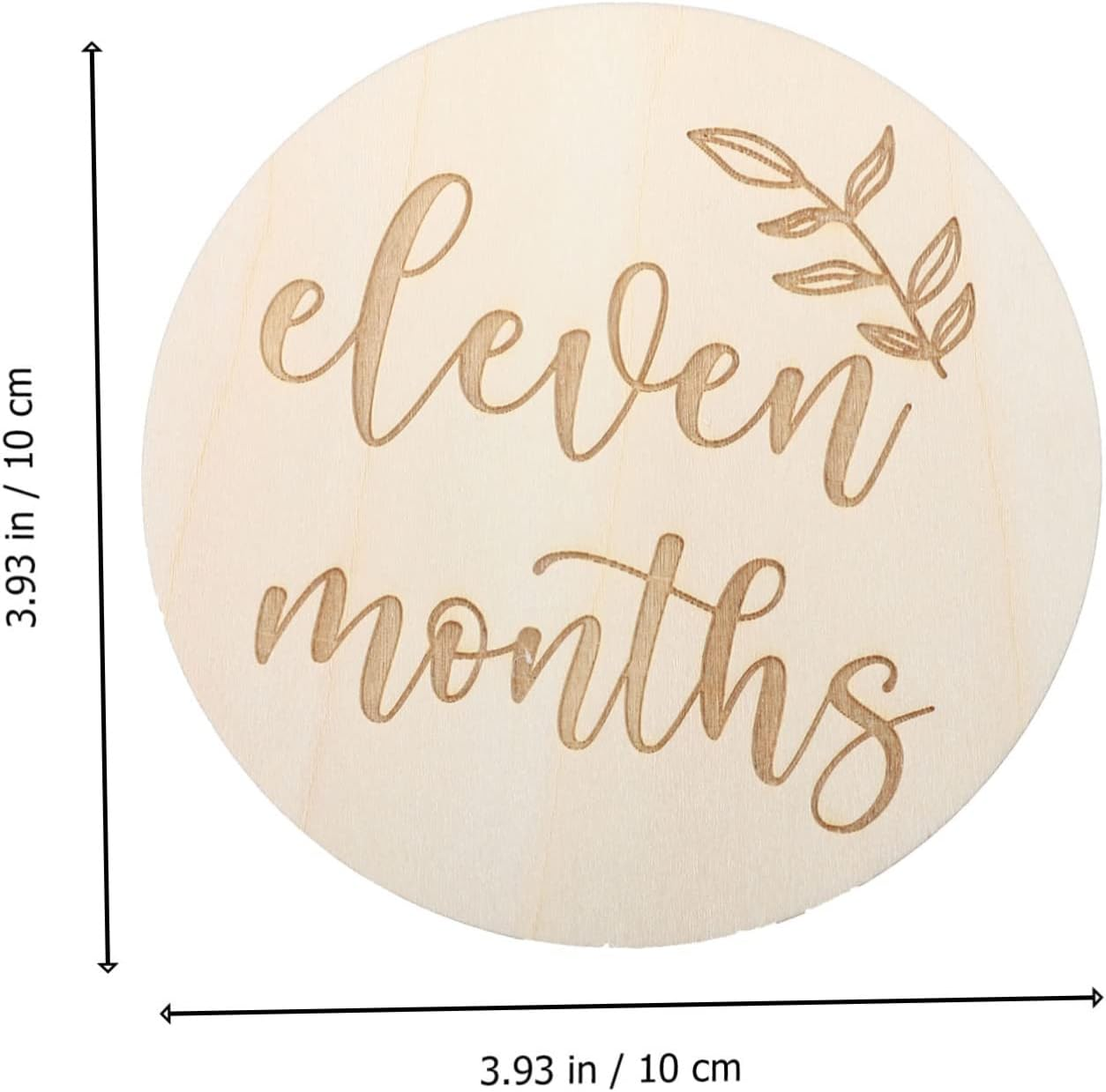 UPKOCH Monthly Photo Prop Wooden Milestone Cards Birth Cards Growth Commemorative image number 3