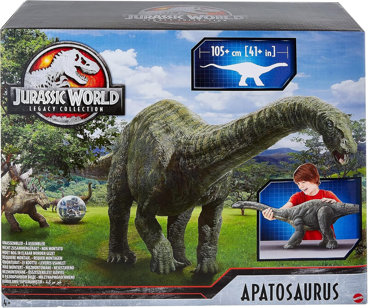Jurassic World Legacy Collection Apatosaurus, Multi Color (GWT48) image number 1