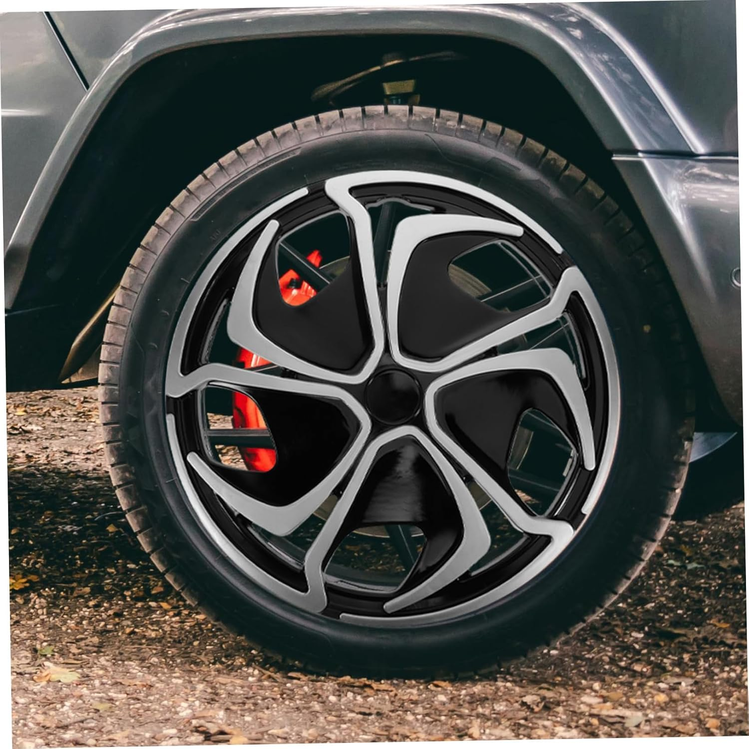 ULTECHNOVO Automotive Hubcaps Wheel Rim Protector Wheel Cover Car Stylish Designs for Car Appearance image number 2