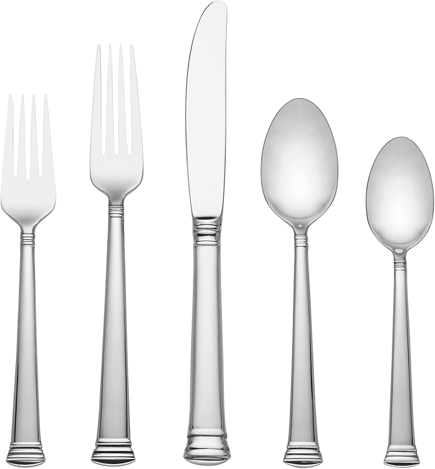 Lenox Eternal 5-Piece Stainless Flatware Placesetting - 9827092, Silver