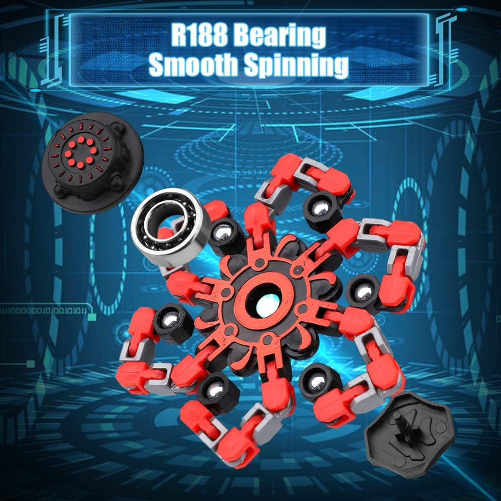 14 PCS Fidget Robot Spinners for Kids Adults, DIY Transformable Sensory Toy for Decompress, Good Choice for Party Favors Goodie, Gifts for Birthday Christmas Easter Party