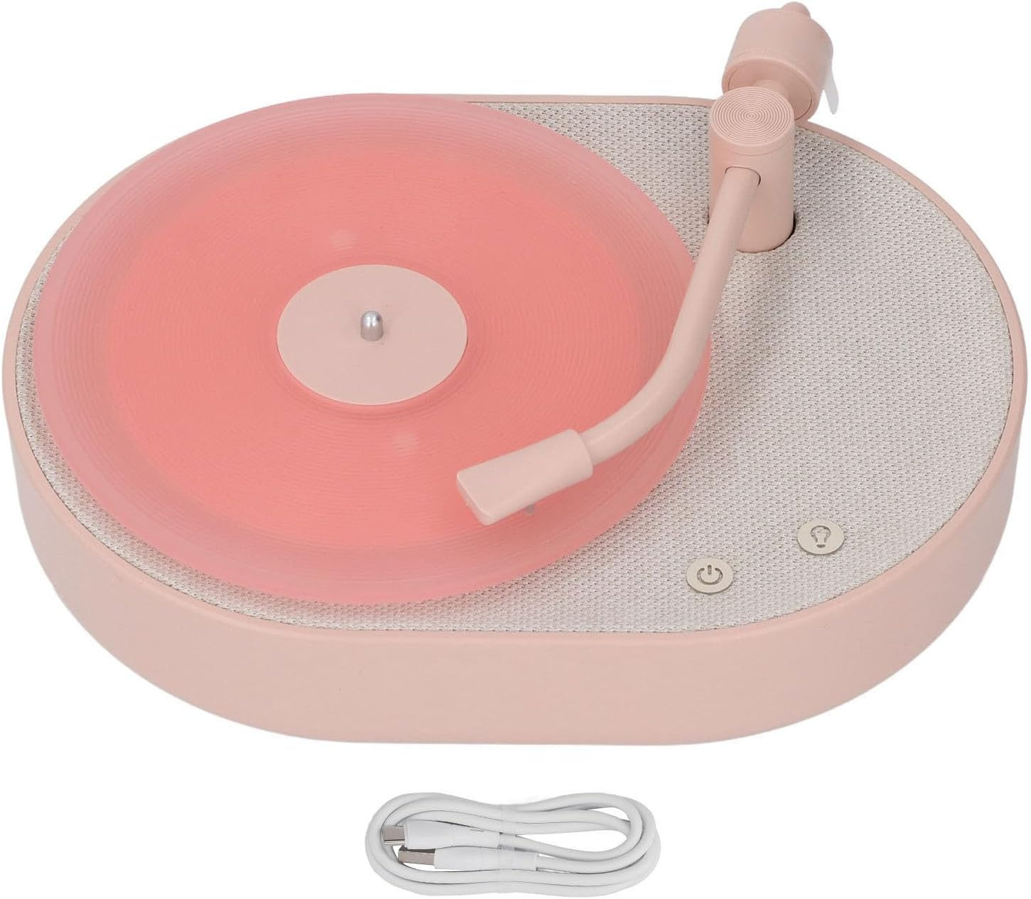 Focket Portable Speaker, 8W Hifi Sound with LED Night Light for Home Office Bedroom, Aromatherapy Function (Pink Beige) image number 2