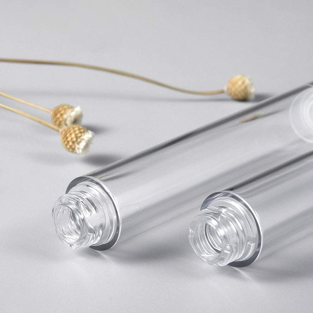 Teensery 10 Pcs 5Ml 10Ml 15Ml Airless Pump Bottles Empty Refillable Lotion Cream Vacuum Bottles Cosmetic Containers for Makeup Foundations & Serums (5ML) image number 1