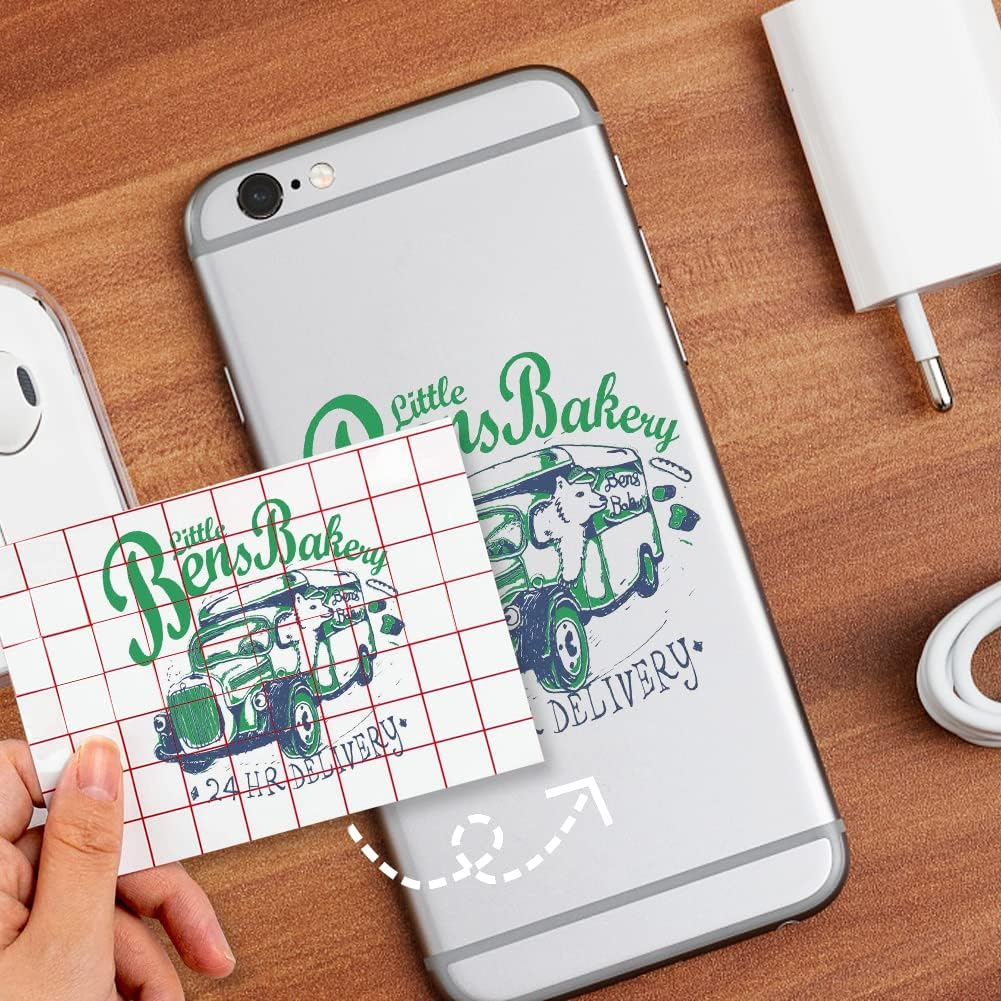 Homiliky Adhesive Vinyl Permanent 20 Sheets & 5 Transfer Tape Sheets (5.9X11.8 In) - for Cricut Joy Vinyl for Decor Sticker,Accessories and Supplies,Craft Cutter, Outdoor, Car Decal, Decoration Vinyl