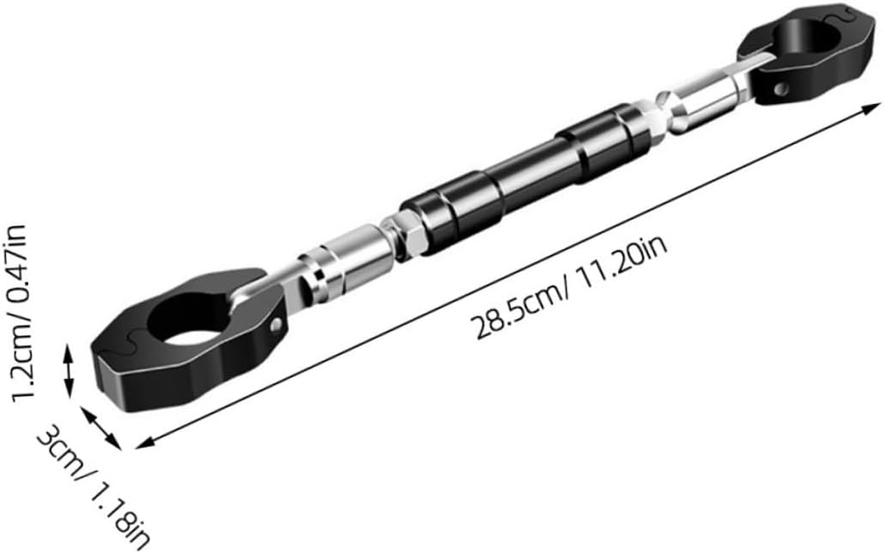 Beatifufu Adjustable Motorcycle Balance Bar Handlebar Accessory Black for Bike Modifying and Motocycle Accessories Suitable for Adult Riders image number 4