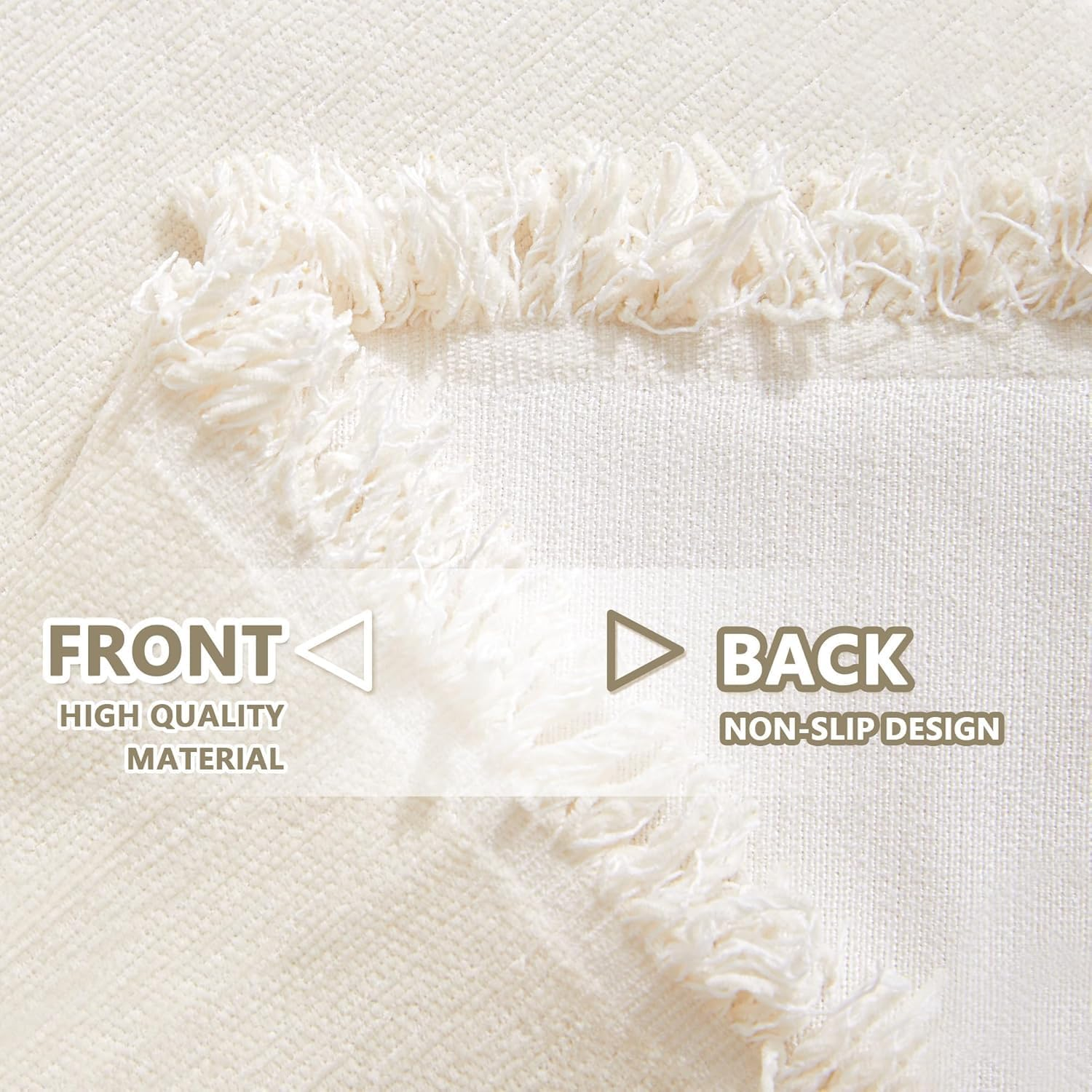 Couch Cover for Pets, Couch Covers for 2 Cushion Couch Sofa Sectional L Shape Chenille Sofa Cushion Covers for Pets, Throw Couch for Dogs, Kids (Beige, 180 X 300Cm) image number 2