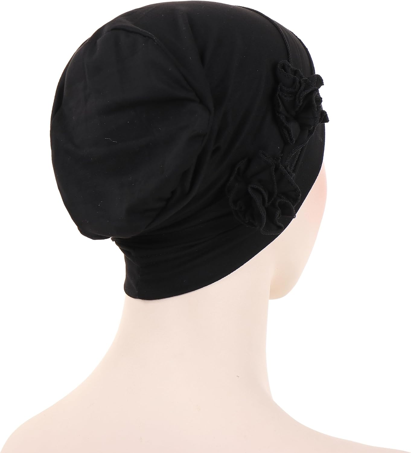 YYAOJHAO Flower Turban Hats for Women - Pre Tied Twist Solid Hedwrap Caps Chemo Cancer Headwear Headscarf Hair Loss Cover