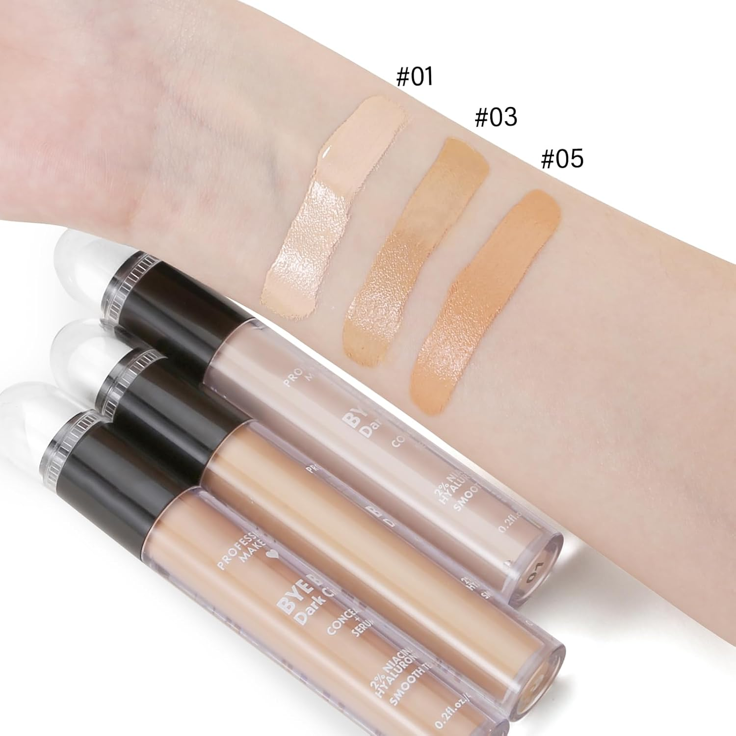 Boobeen Matte Full Coverage Concealer, Cream Concealer Stick for Dark Circles, Spots, under Eye Concealer with Double Headed Applicator, Smooth - 03 image number 5