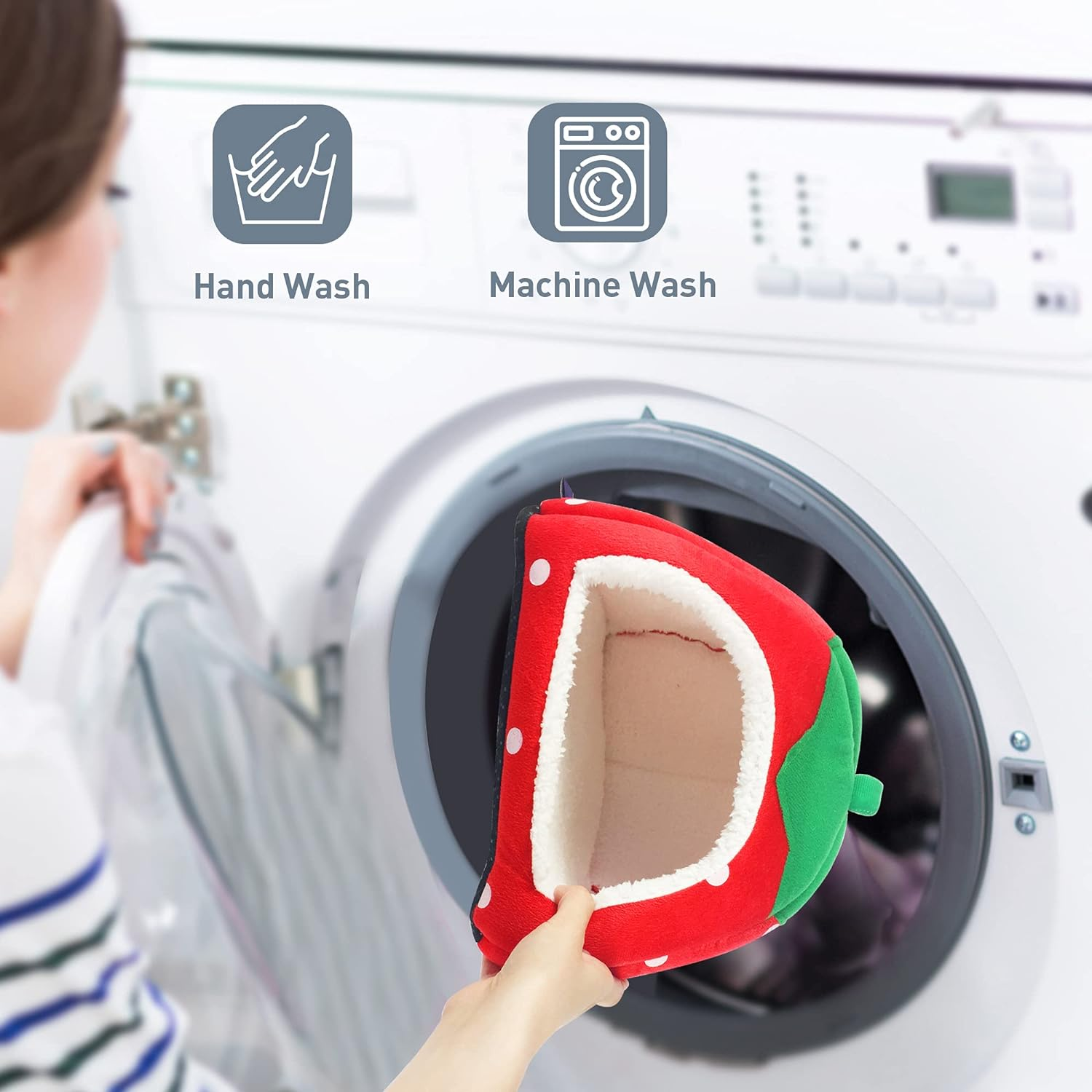 Guinea Pig Hideout 2 Pack Guinea Pig Bed House Cage Accessories Cozy Hide-Out for Hedgehog Ferret Chinchilla&Other Small Animals image number 2