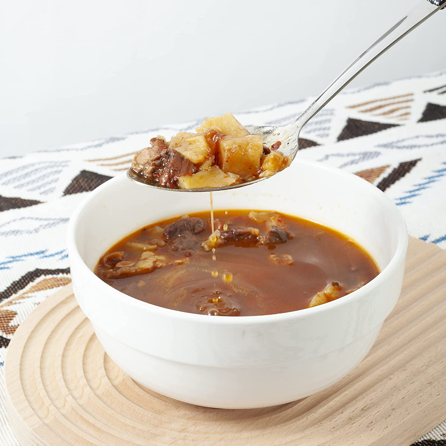 3-Piece,Stainless Steel Serving Spoons Set with Slotted Spoon, Serving Spoon and Perforated Spoon, Soup Ladle,Kitchen Cooking Serving Utensils Set Cooking Spoon image number 2