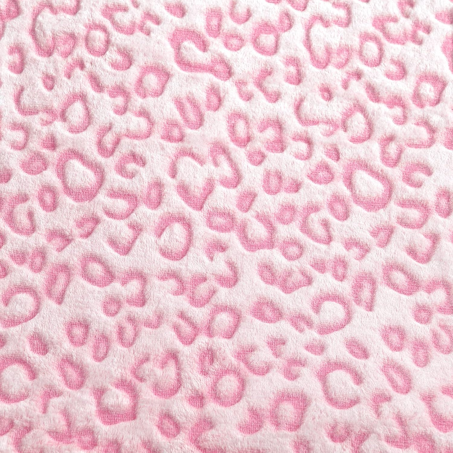 PLEASANT BOULEVARD | Leopard Throw Blanket Fleece, Premium Lightweight Cozy Warm Plush Microfiber Bedspread for Couch Sofa and Bed (Pink, Throw (50 X 60 Inches)) image number 3