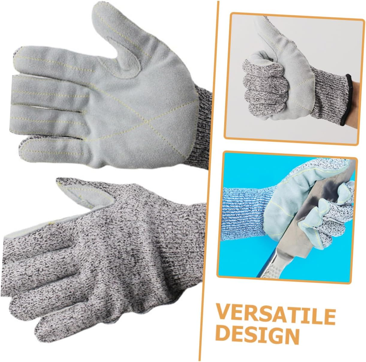 GAROZATION 1Pair Outdoor Gardening Gloves Anti-Collision Puncture-Resistant Lightweight Breathable Design for Comfortable Fit for Weeding Planting image number 3