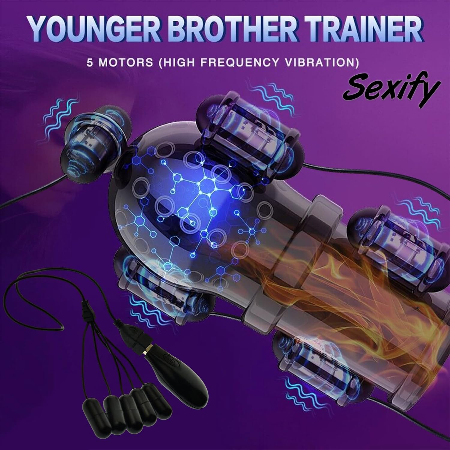 Vibrating Male Masturbator Penis Glans Trainer Vibrator Stimulator, Adult Sex Toys for Men, Cock Massager Mens Sex Toy Stroker Stimulation, Masturbators Vibrators for Men Training Masturbation Pleasure Delay Trainer Adult Sex Toy image number 3
