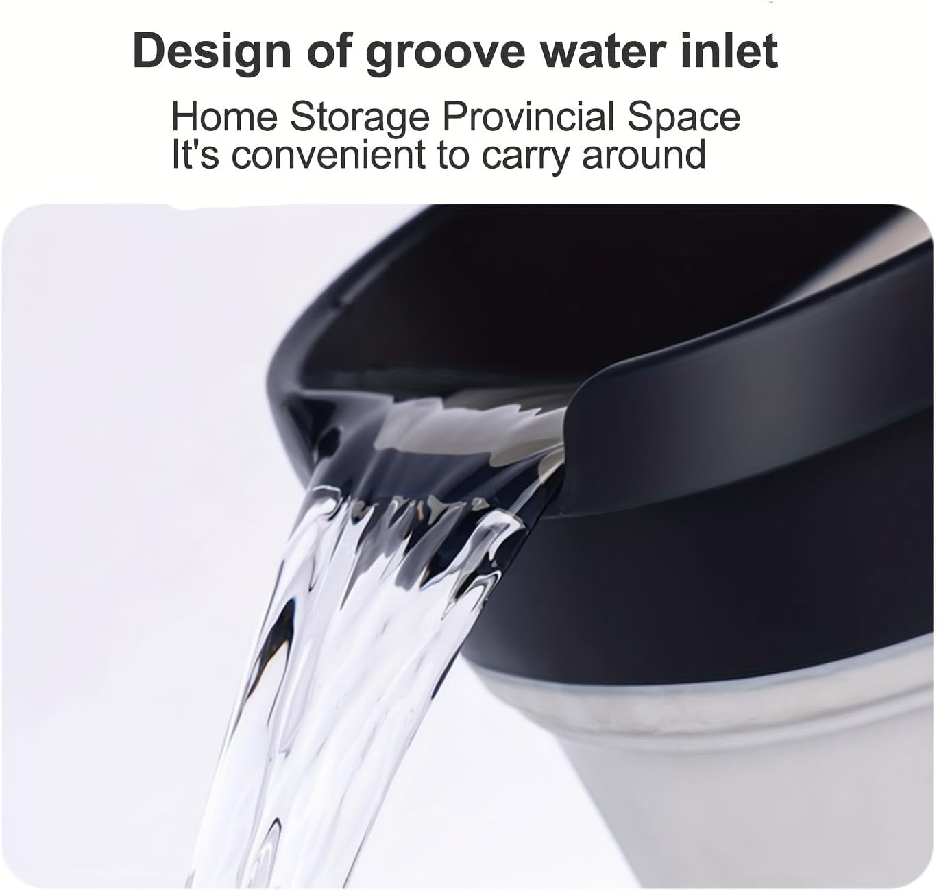 BOOMJOY Collapsible Rectangular Bucket, 14L, Blue, Plastic, Fishing, Camping, Window Washing, Laundry - Navy-12L image number 3