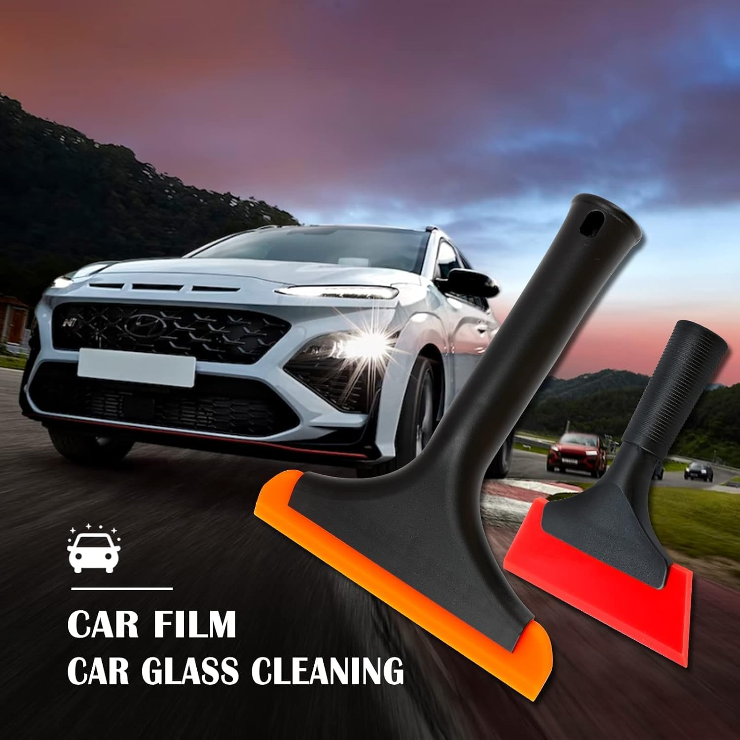 2PCS Super Flexible ABS Squeegee,Auto Car Water Blade Shower Squeegee Cleaning Tool Accessories for Car Windshield (Style1, One Size) image number 2