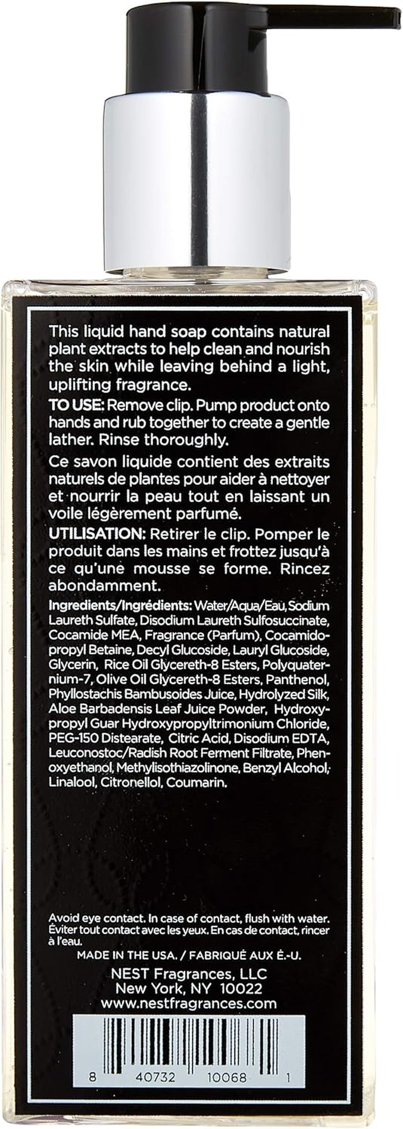 NEST Fragrances Scented Liquid Hand Soap- Cedar Leaf & Lavender, 10 Fl Oz image number 3