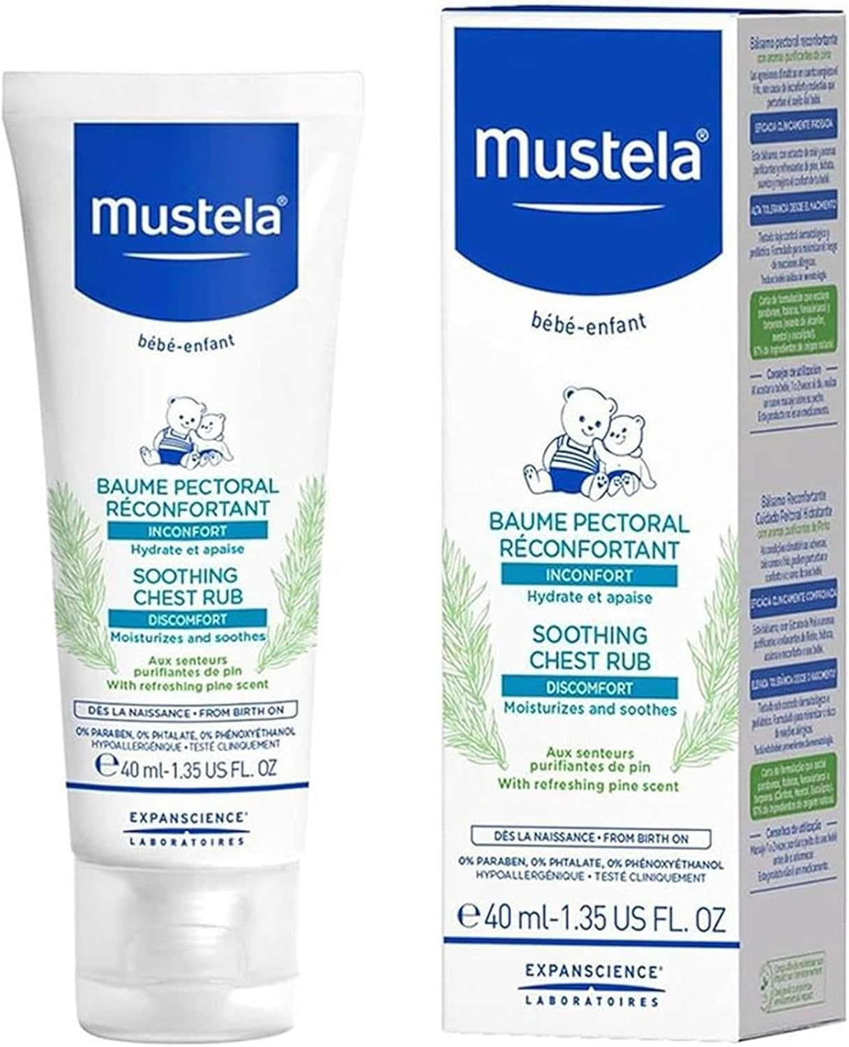 Mustela Soothing Chest Rub - 40Ml