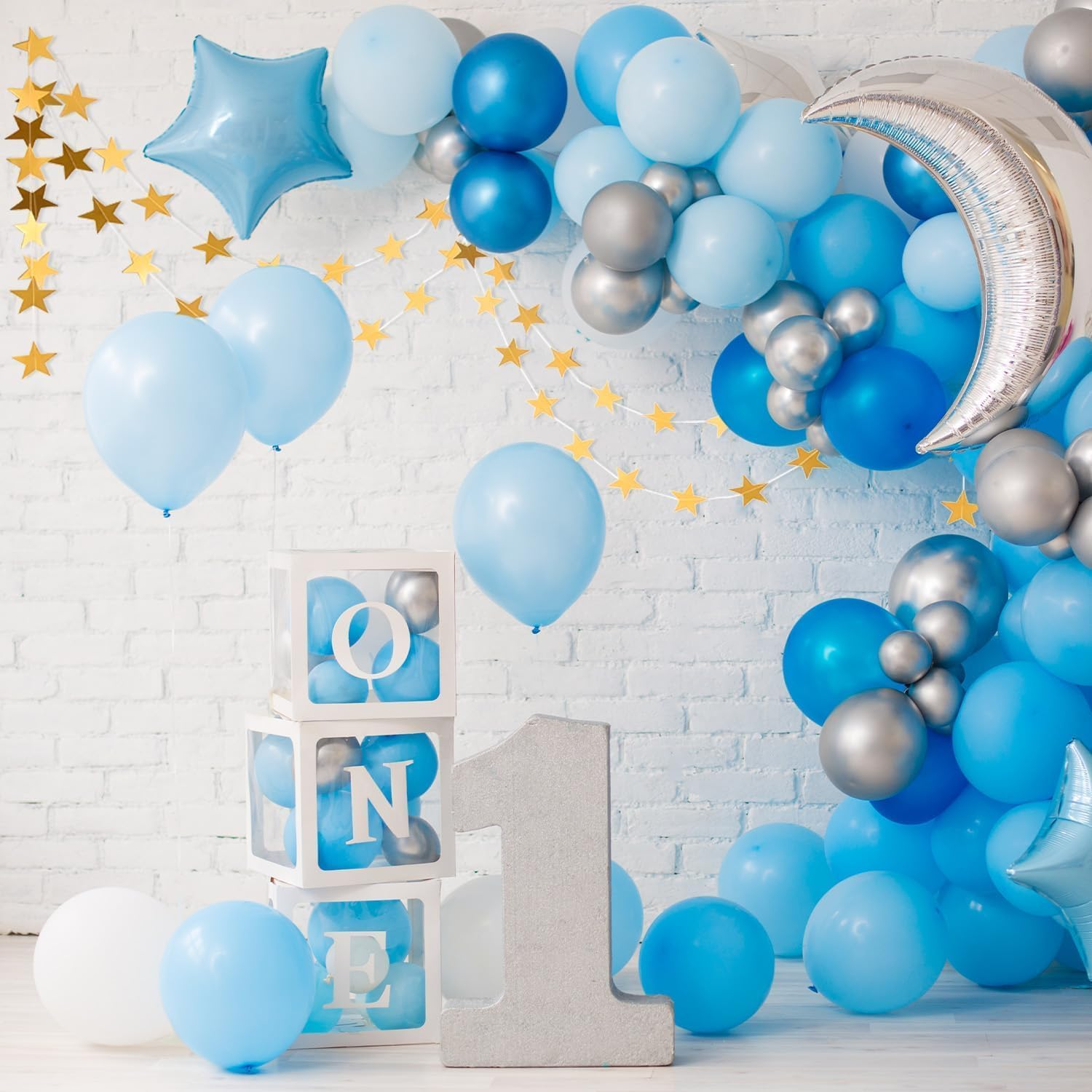 26 Feet Reflective Star Paper Garland - Sparkling Star Bunting Banner Hanging Decoration,Sparkling Star Bunting Banner - for Birthday Holiday Wedding Anniversary Theme Party Supplies and Home Deco image number 3