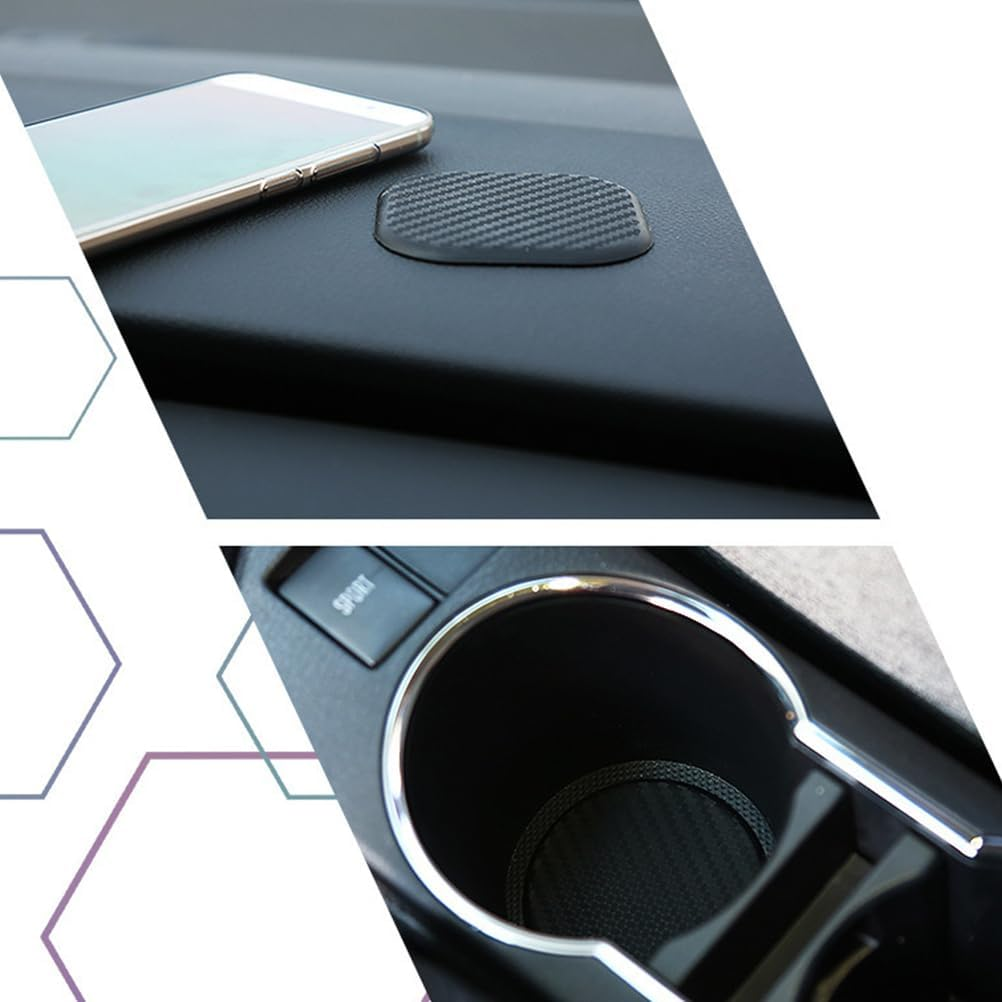 Garneck 4PCS CAR Coaster - 4PCS Universal Non-Slip Cup Holders Embedded in Ornaments Coaster - Silicone Car Coasters Car Interior Accessories - Cup Mat for Vehicle Car Accessories