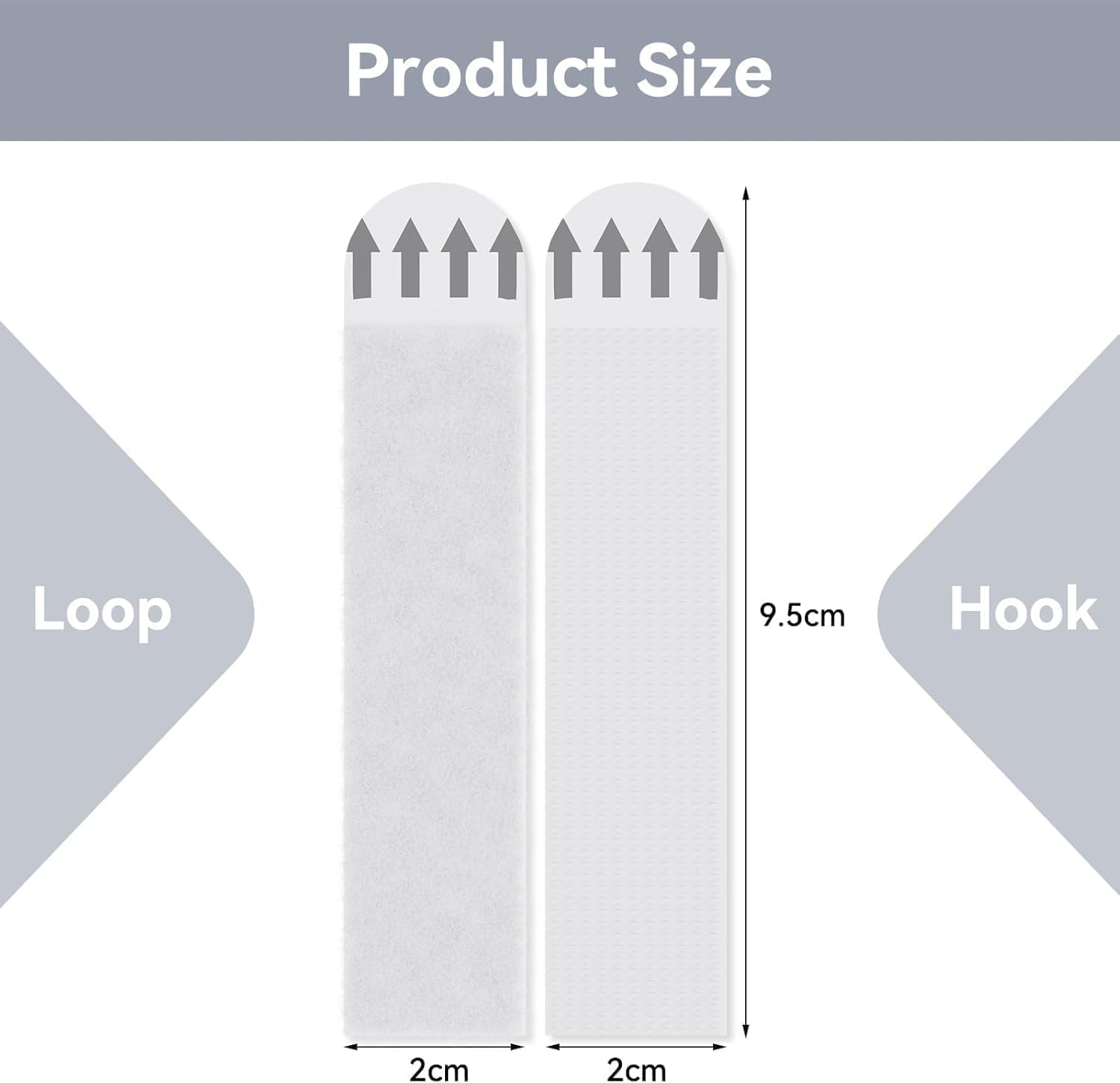 Picture Hanging Strips, Large Adhesive Hook & Loop Wall Stickers for Picture Hanging,Heavy Duty Wall Hanging Strip No Tool without Nail,Removable Damage Free Frame Hanging Strip for Home Decor (12)