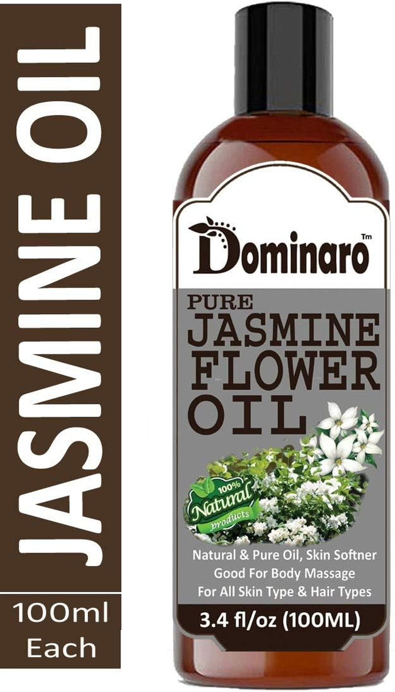 Dominaro Cold Pressed Jasmine Flower Oil - 100% Pure & Natural Hair Oil 100ML Hair Oil (100 Ml) image number 2
