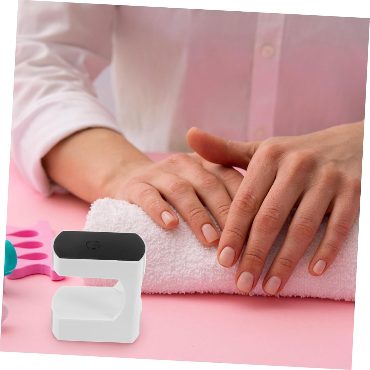 HEATSHAKING 2Pcs Portable Mini UV Nail Lamp USB Gel Polish Curing Light for Single Finger Quick Drying Compact LED Nail Dryer for Travel Home Starters image number 4