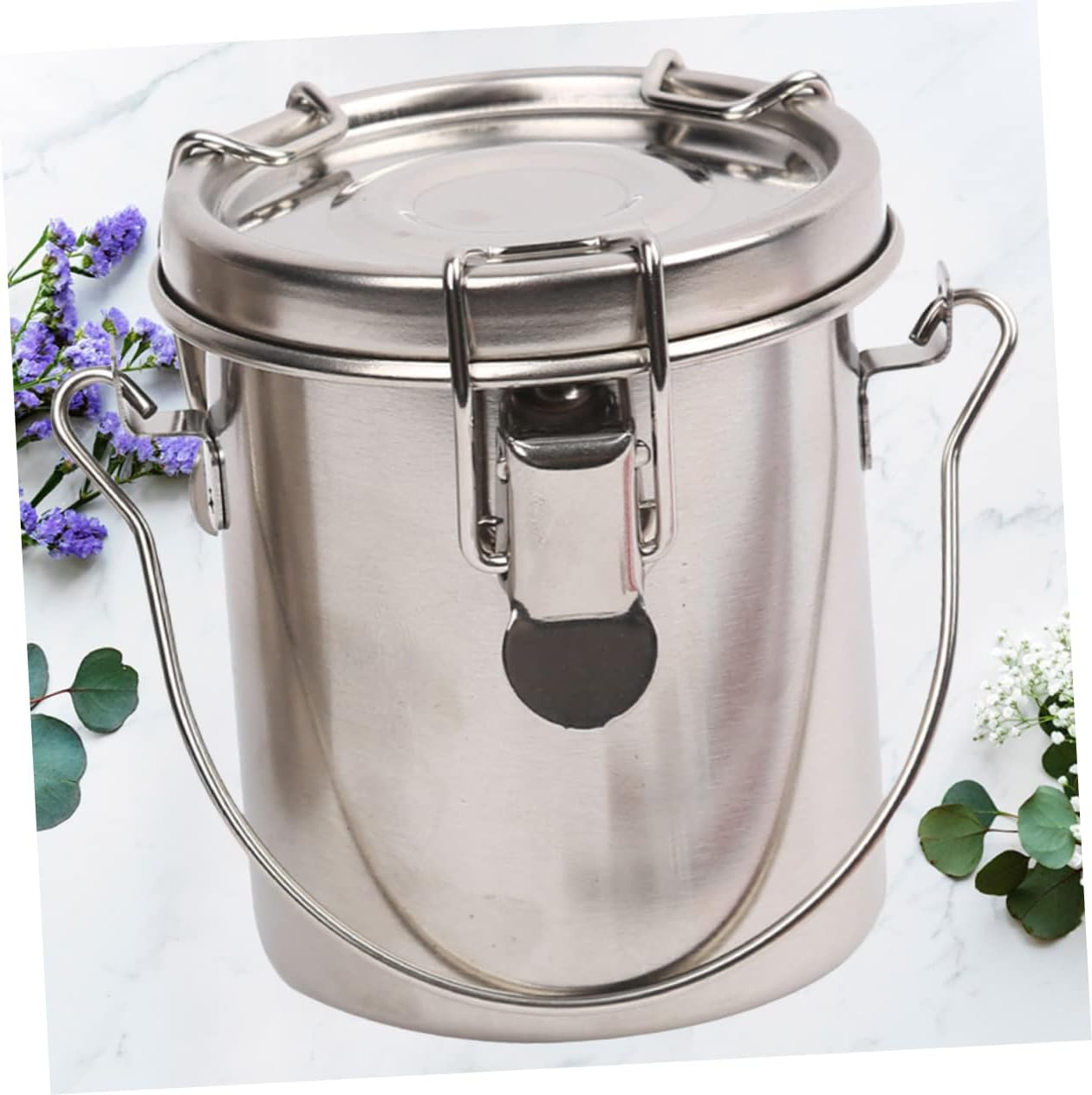 OHPHCALL Brush Washing Bucket with Cover Portable Double-Layer Paint Brush Washer for Art Activities for Beginners image number 5