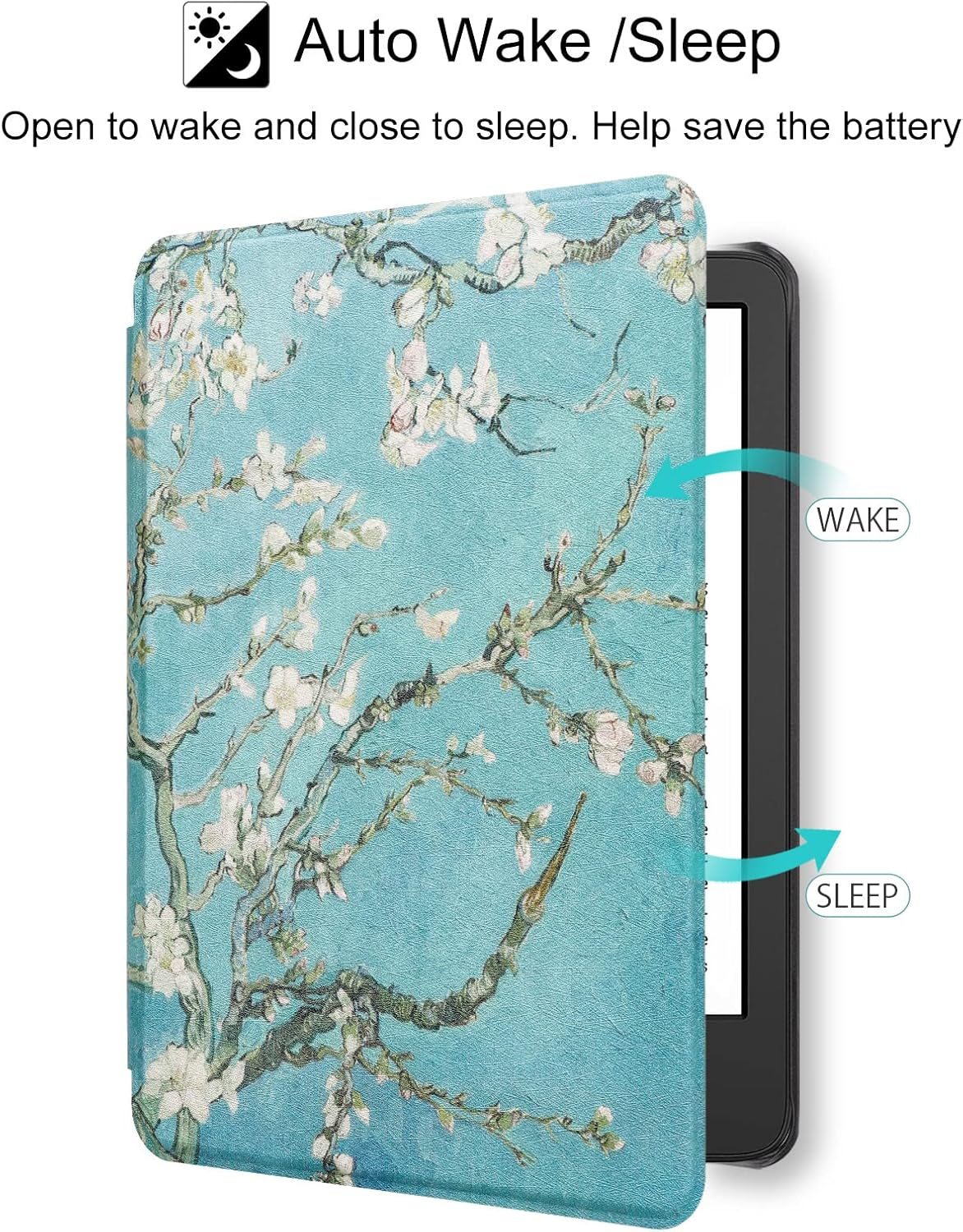 WALNEW Case for 6&rdquo; All-New Kindle 11Th Gen 2024/2022(Model No. C2V2L3/RS23CV), Slim Lightweight Protective Cover with Auto Wake/Sleep Only for Kindle 2024/2022 Released image number 3