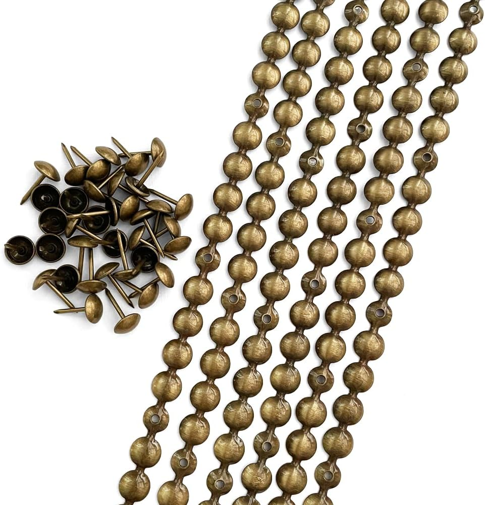 Let'S Decorate 10Meters D16Mm Upholstery Tacks Nickel Plated Sofa Nailhead Strips,Furniture Bench Sofa Tacks,Loosing Tacks Matched,Diy Furniture Accessory(M:16Mm Nickel)