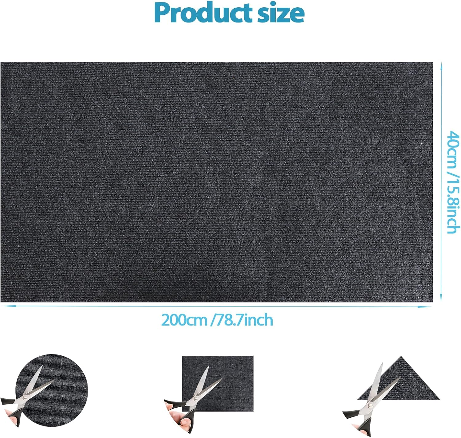 Self-Adhesive Cat Scratching Mat, 40 Cm X 200 Cm, Cat Scratching Board, Cat Furniture Scratching Mat, Sisal Mat, Suitable for Walls, Sofas, Floors, Etc. image number 5