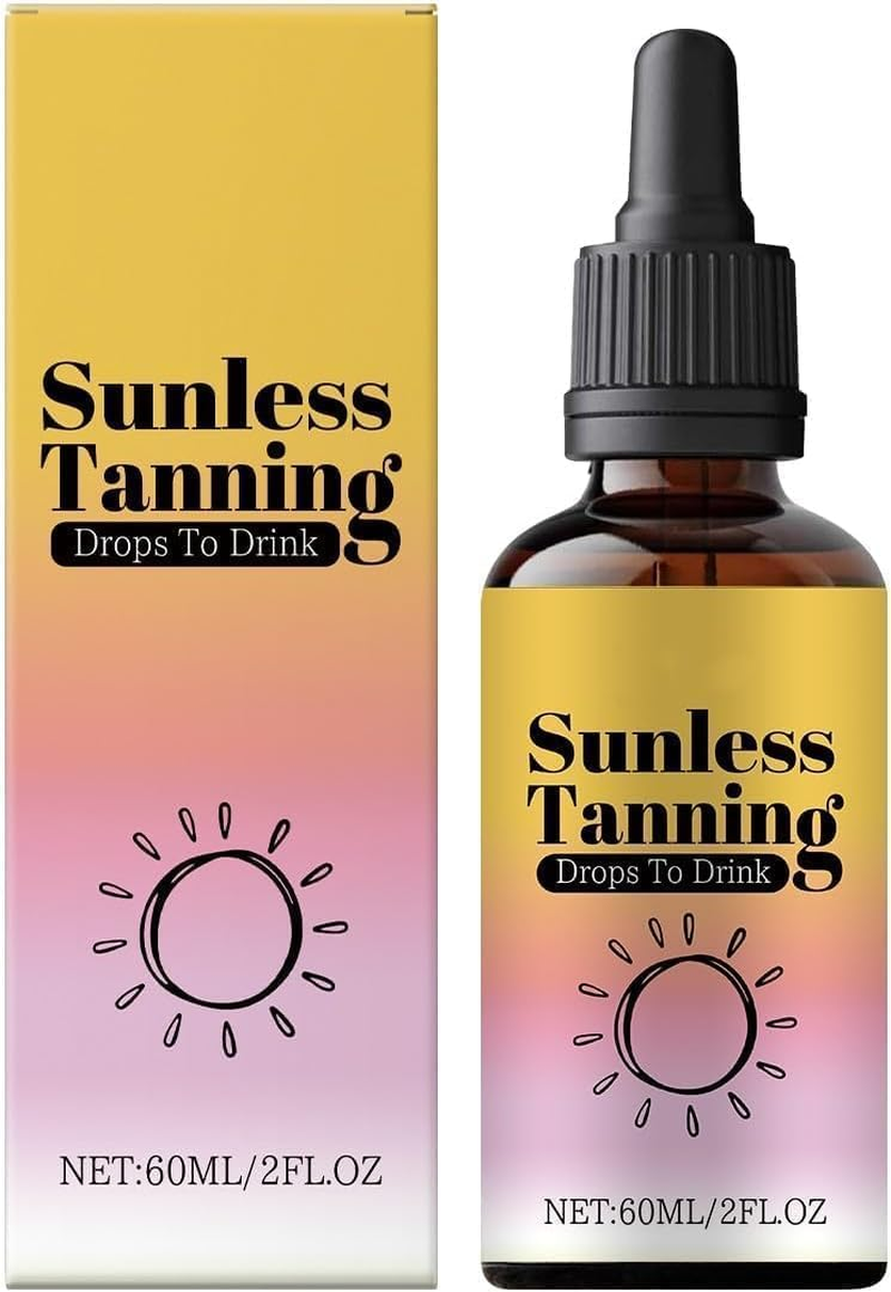 60Ml Oral Tanning Drops, Sunless Tanning Drops to Drink, Nourishing and Moisturizing Bronzing Tanner (1PCS)