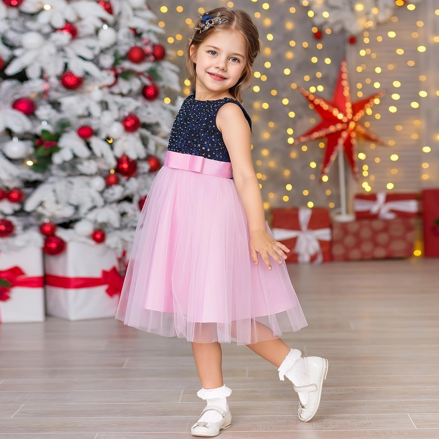 3 Pairs Girls White Ruffle Socks Ruffled Lace Socks for Girls Toddler Cute Cotton Dress Ankle Socks image number 2