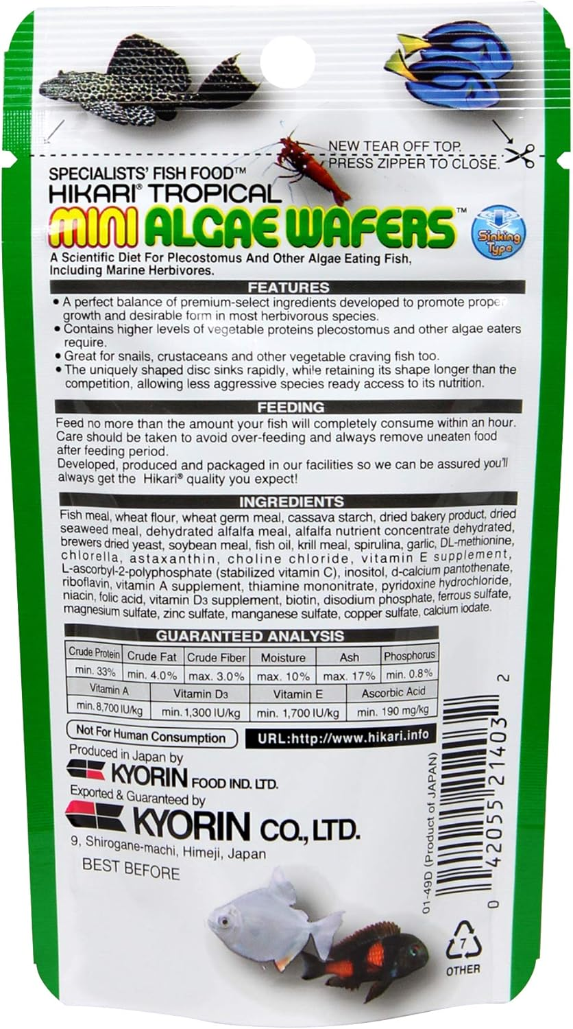 Hikari Usa Inc AHK21403 Mini Algae Wafers 0.77-Ounce image number 4