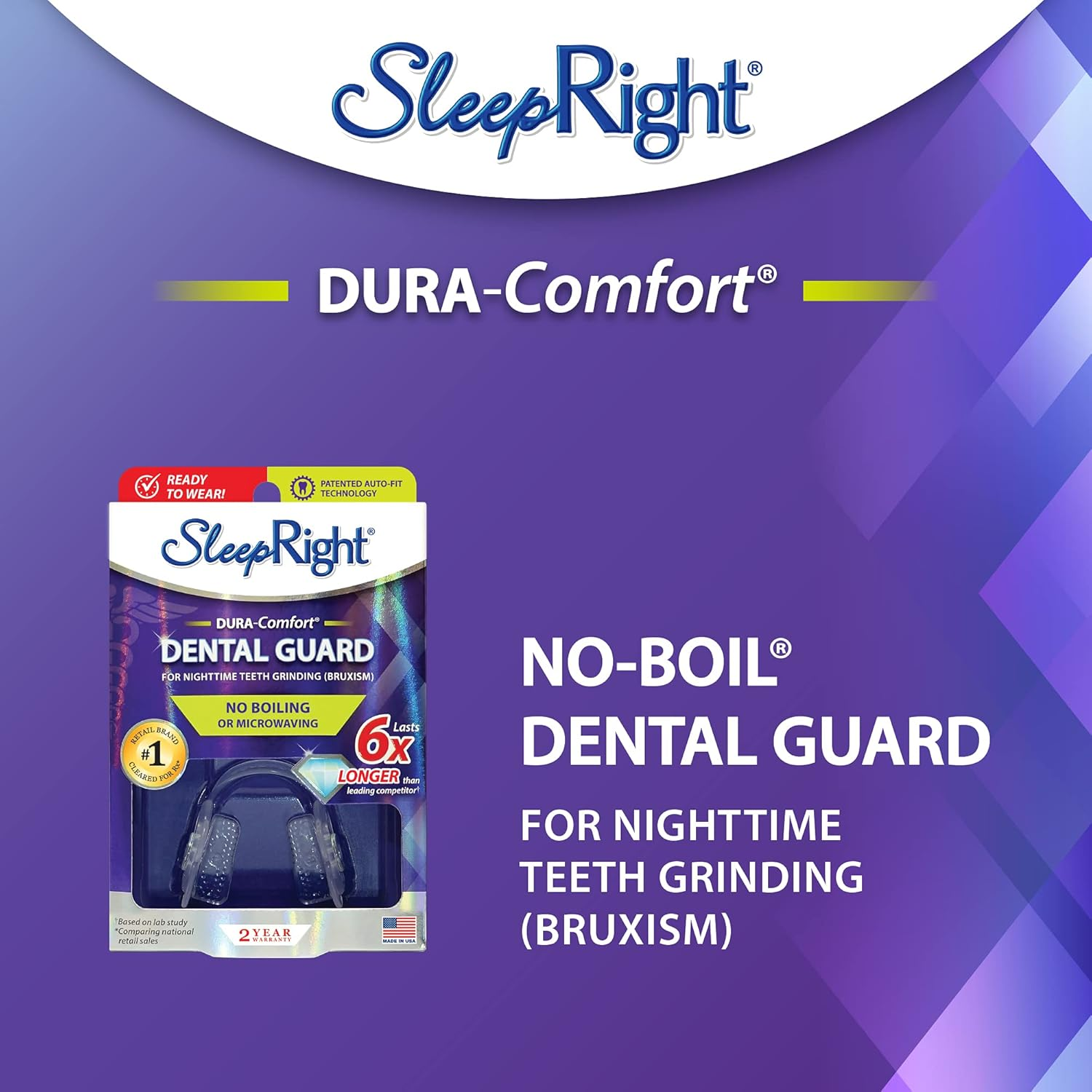 Sleepright Dura-Comfort Dental Guard - Mouth Guard to Prevent Teeth Grinding image number 2